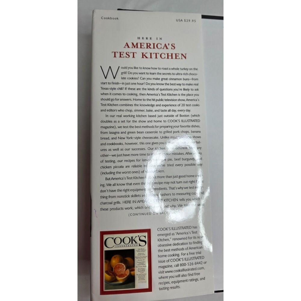 Here in America's Test Kitchen Cookbook | 2003 Cook's Illustrated | Hardcover - Picture 6 of 16